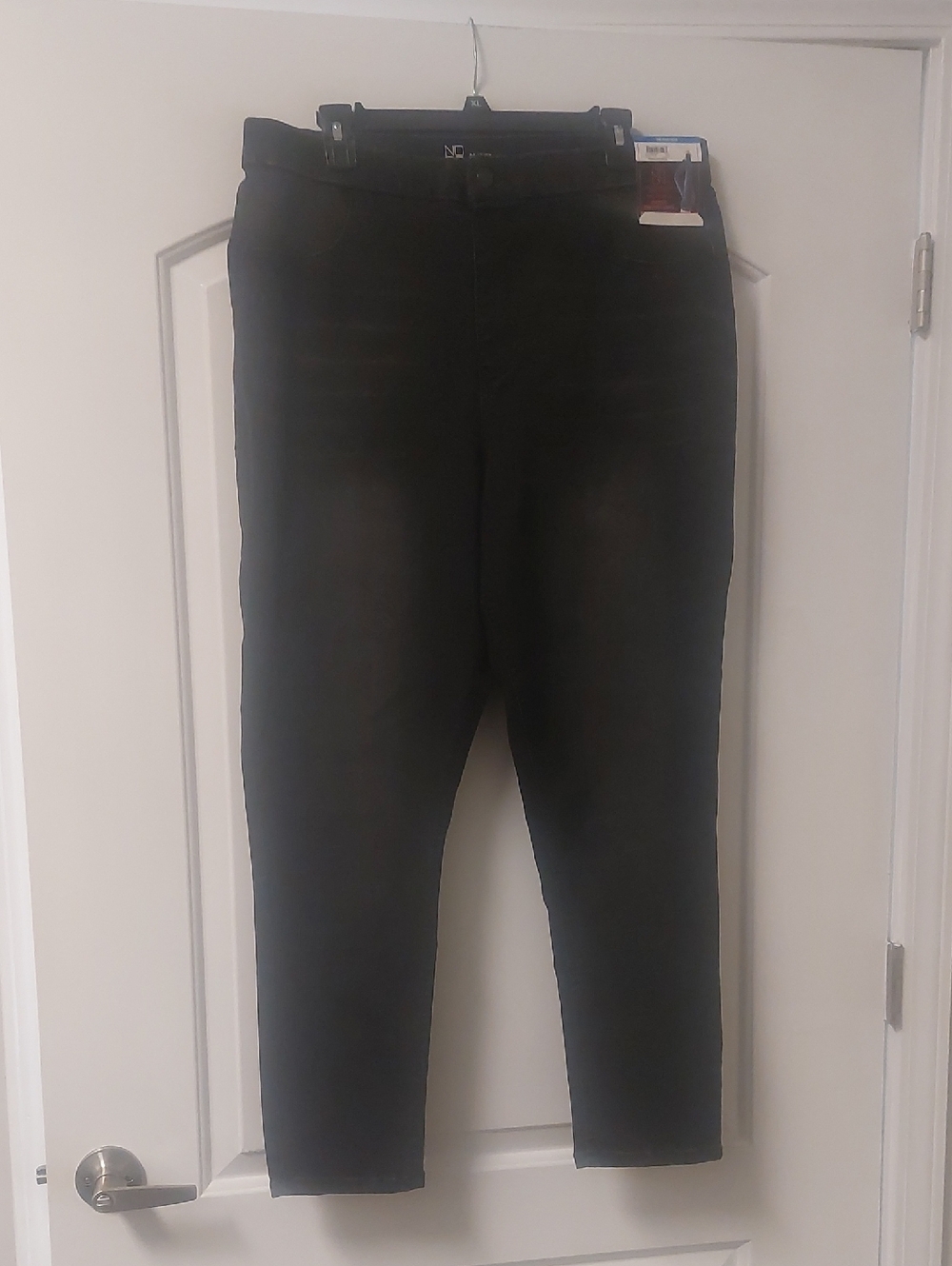 NOBO Black Super High Rise Stretch Curvy Jeggings Plus Sz XXXL (21)